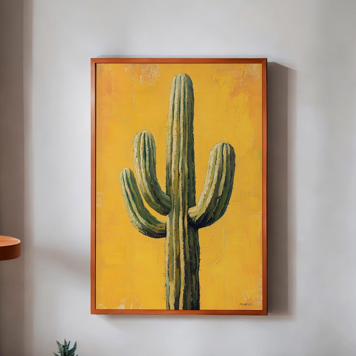 Cactus Trendy Wall Art Poster Print, Boho Desert Decor