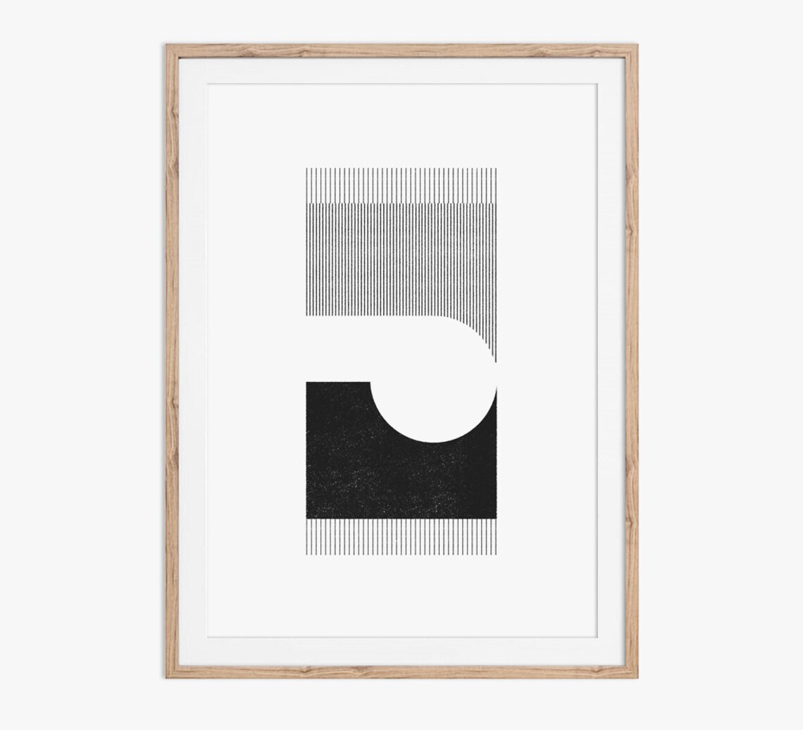 Koru A Geometric Design, Abstract Modern Art Print