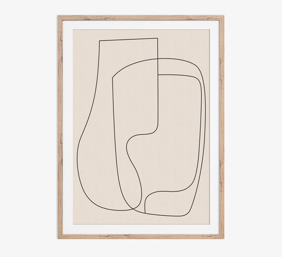 Abstract Line Art Fine Line Drawing