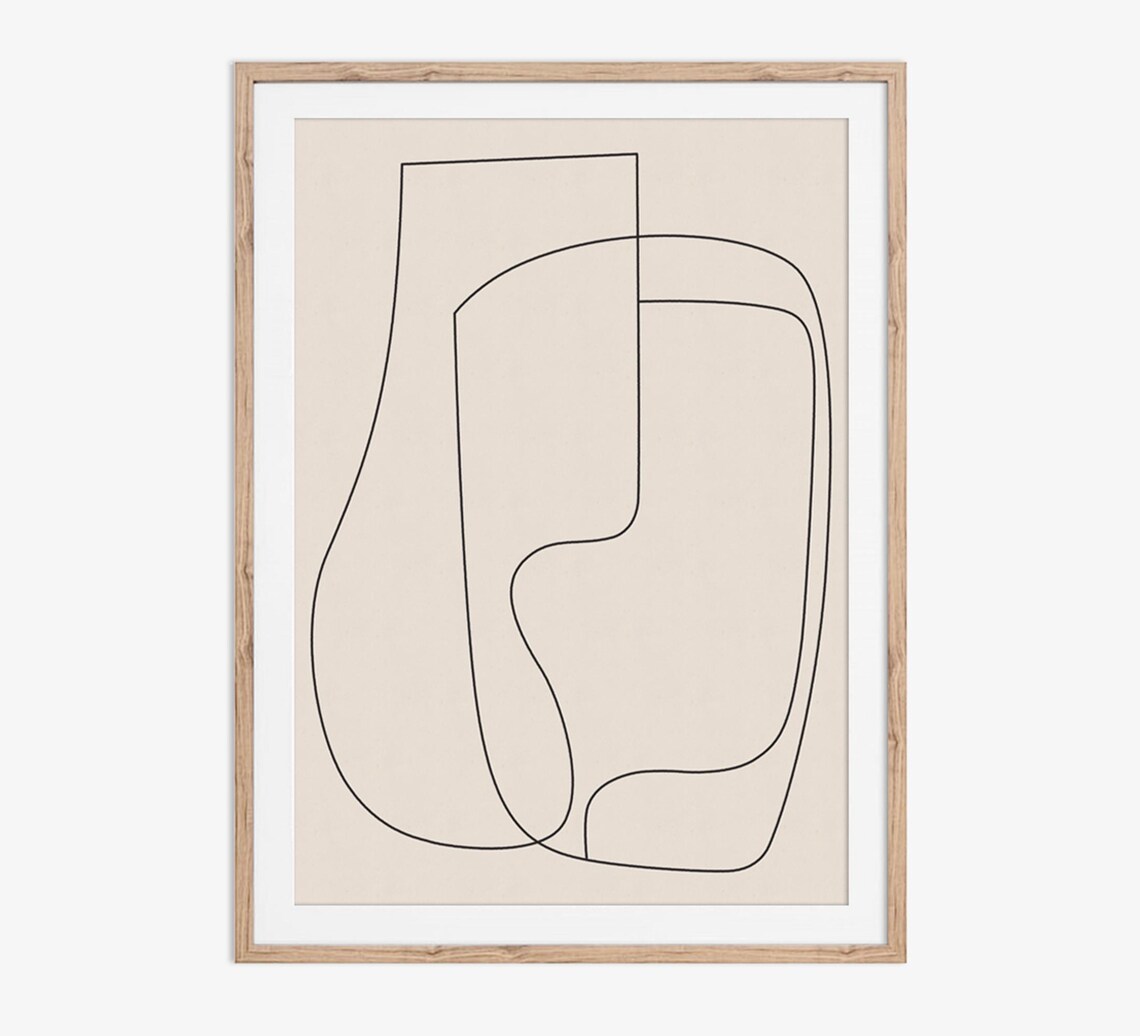 Abstract Line Art Fine Line Drawing