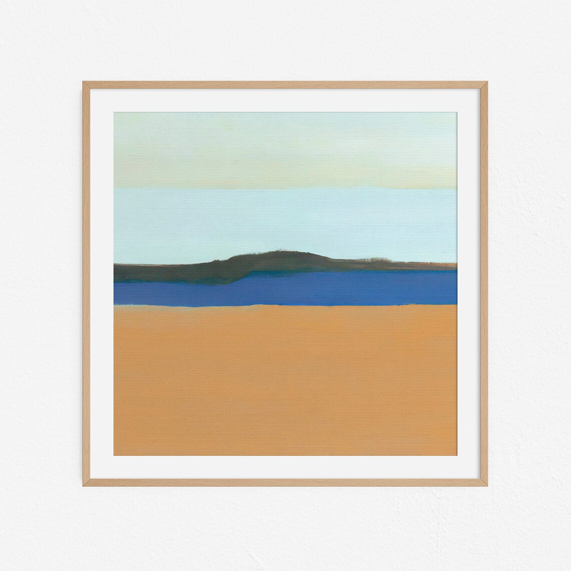 Landscape Painting Series No18, Minimal Abstract Artwork