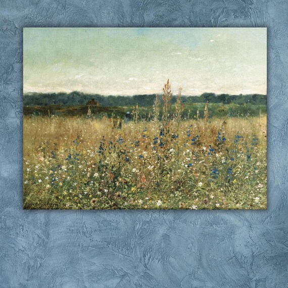 Claude Monet Art Claude Monet Wildflowers Field Posterwall Art Modern Wall Art Decor Famous Wall Art Prints Neutral Tones Art