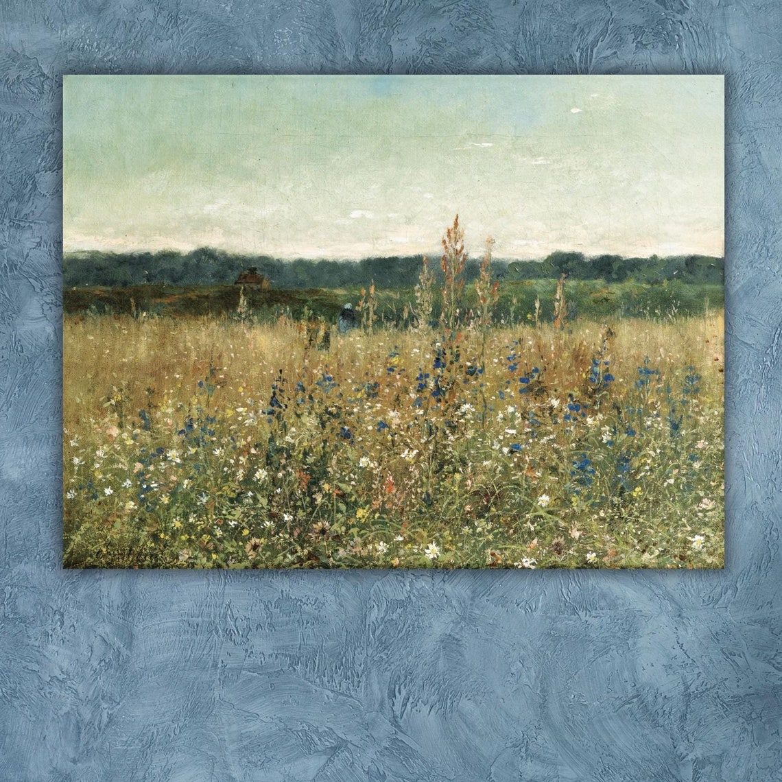 Claude Monet Wildflower Field Summer Meadow Impressionist Bloom Poster