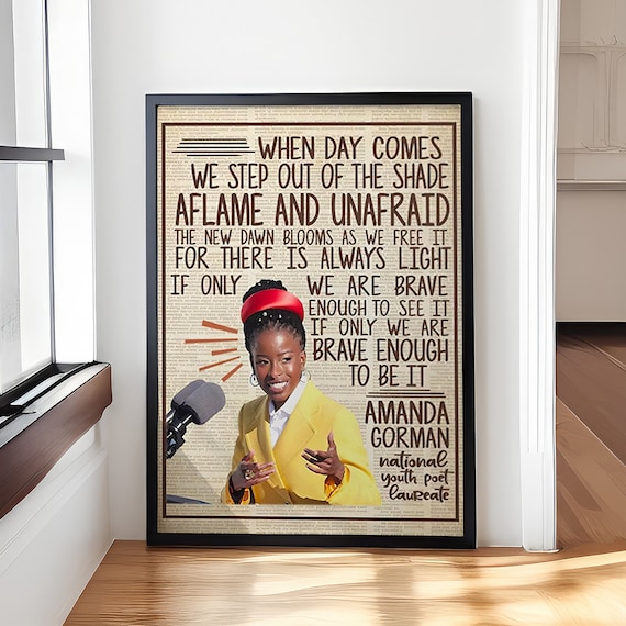 Amanda Gorman The Hill We Climb National Youth Poet Laureate Poster