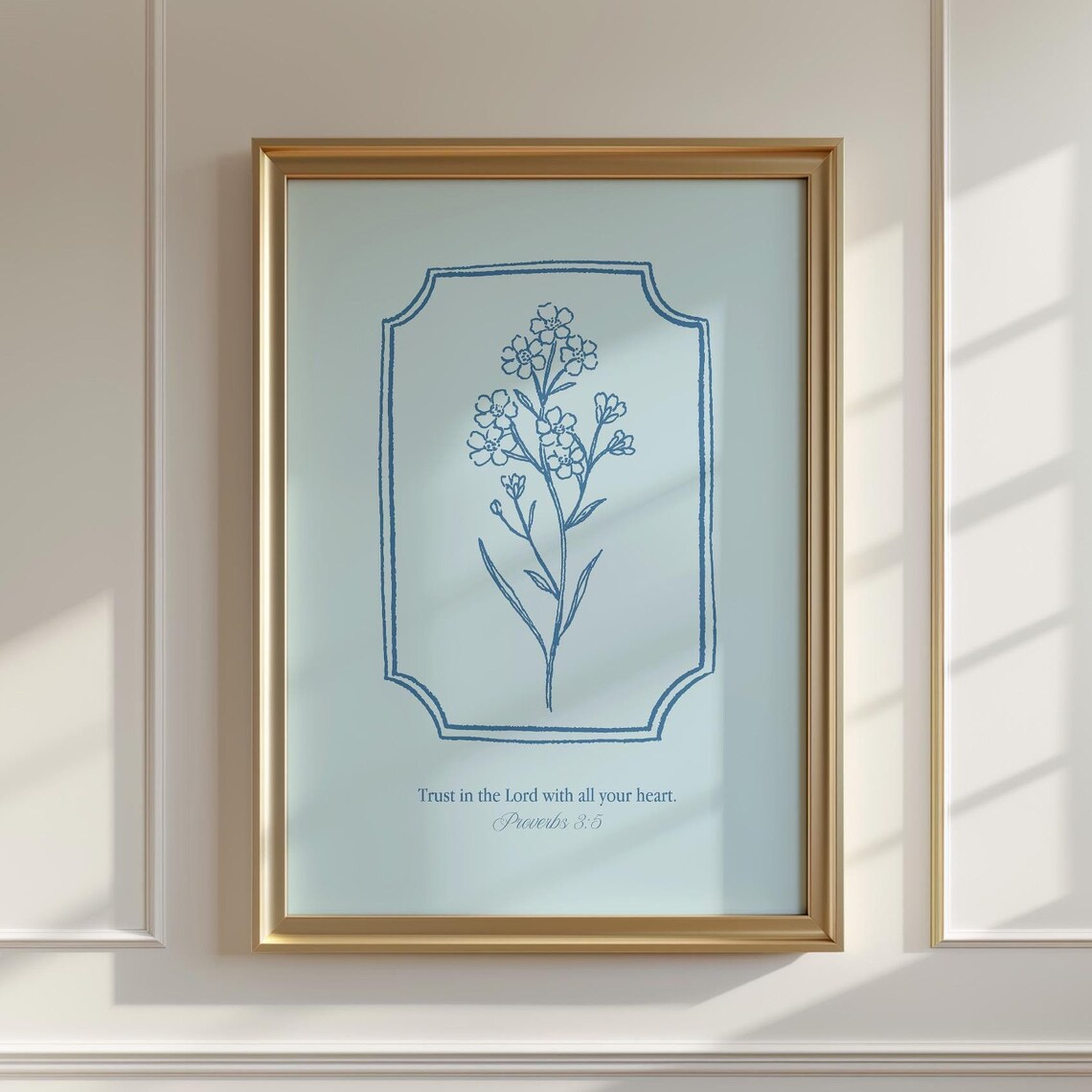 Trust In The Lord Christian Bible Verse Art Print