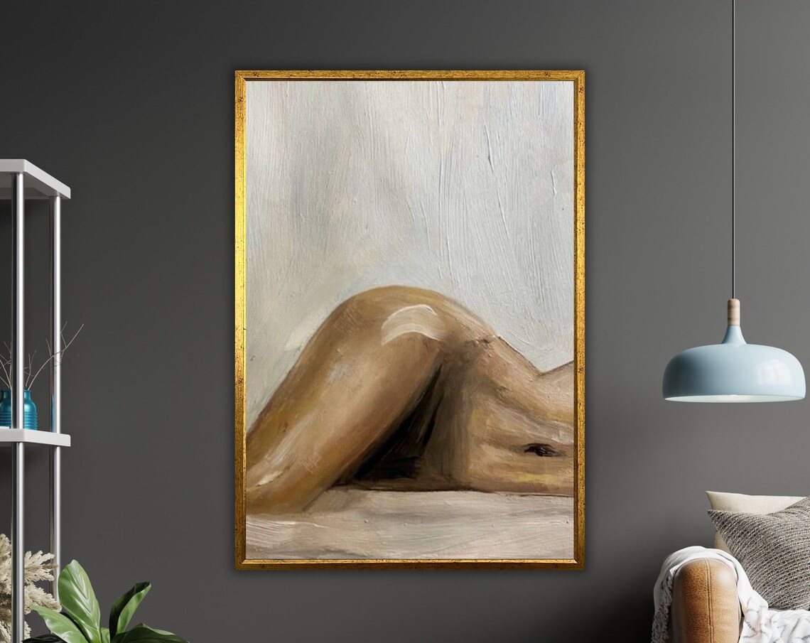 Sexy Woman In Bed Bedroom Wall Art Print Decor