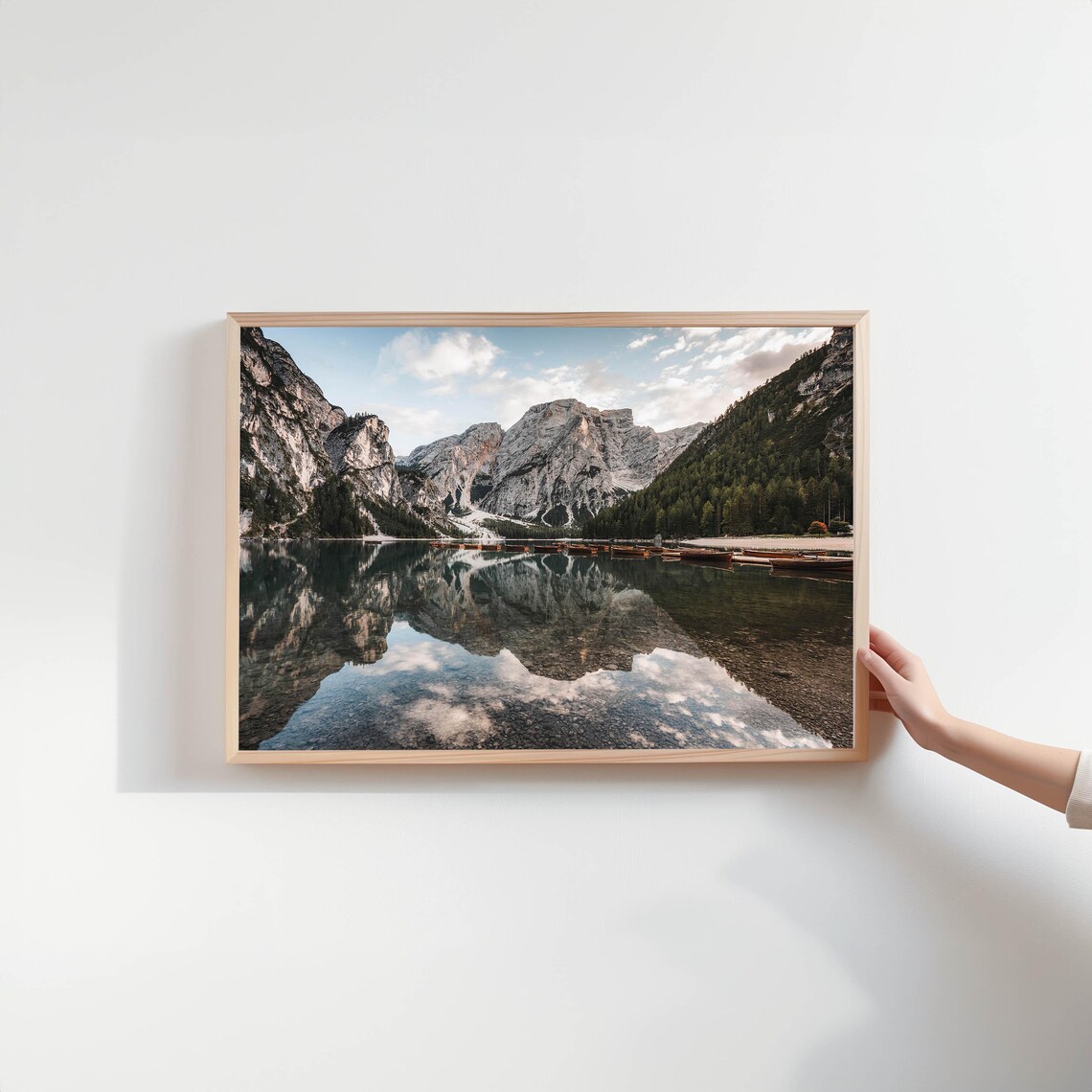 Lago Di Braies Dolomites Travel Poster, Italy - Image 2