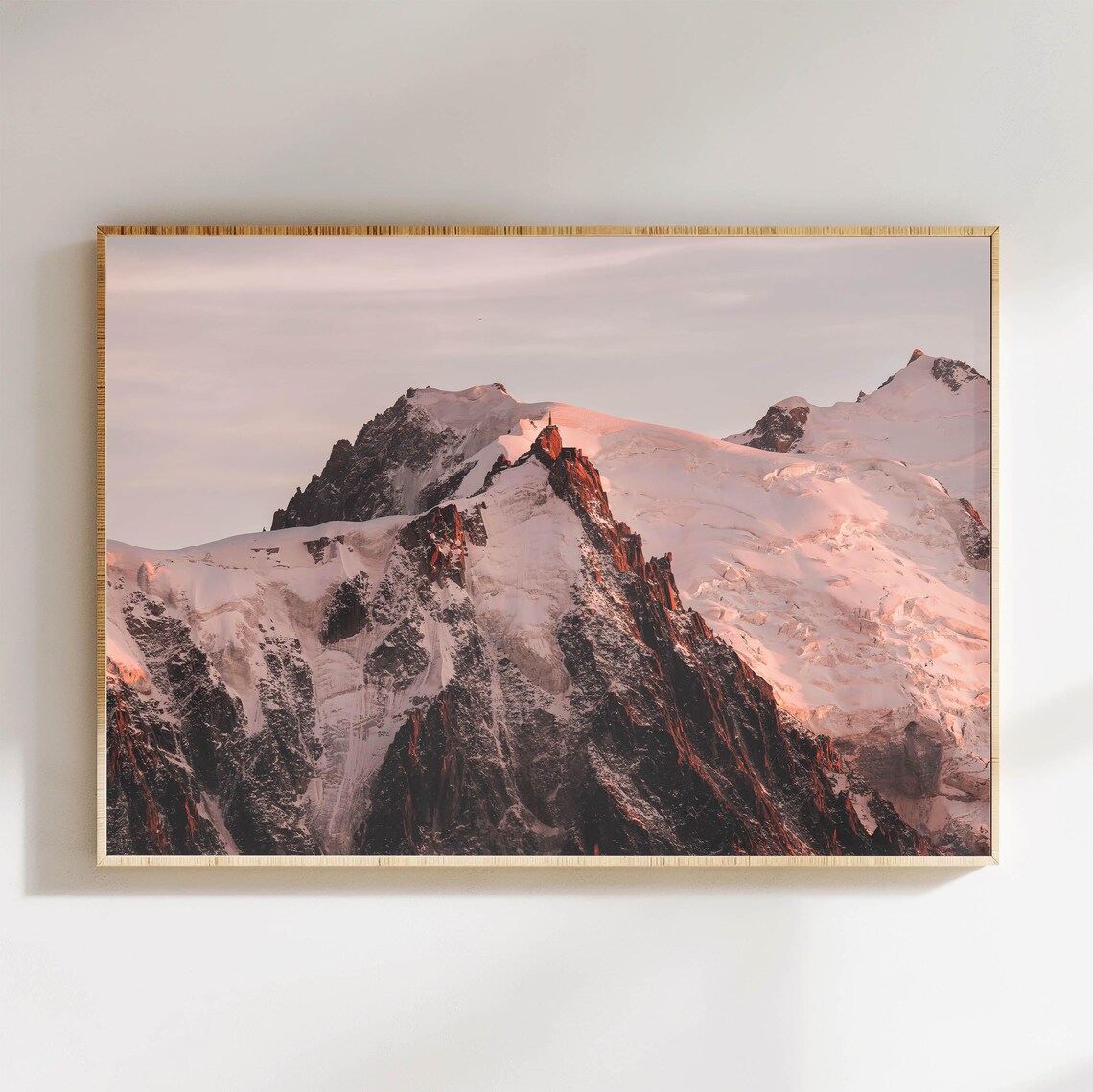 Aiguille Du Midi Chamonix French Alps Art Print