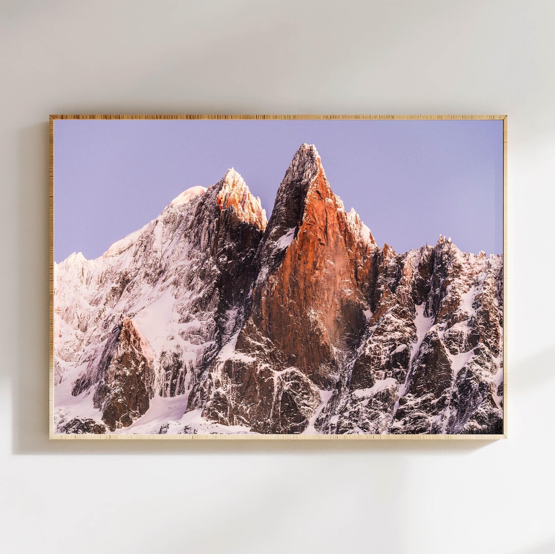 Aiguille Du Dru, Chamonix French Alps Travel Poster