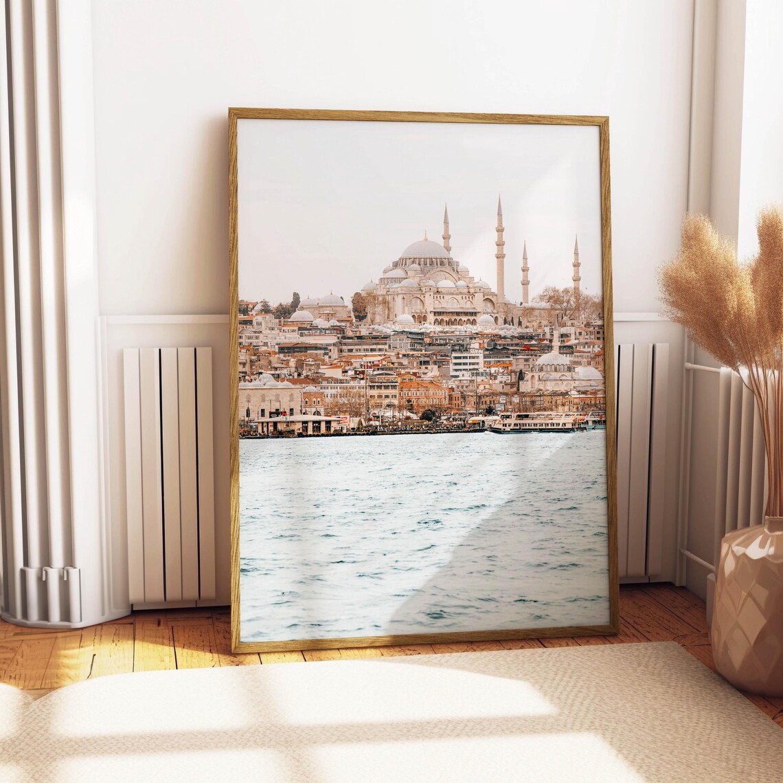 Istanbul Waterfront Grand Ottoman Mosque And Minarets Turkey Poster - Image 5