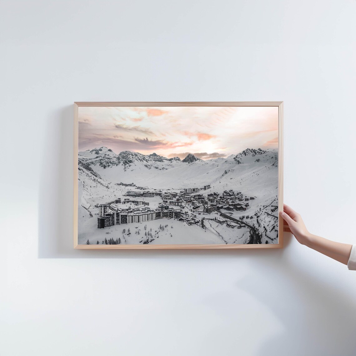 Tignes Val Disere French Alps Mountain Photo Art Print - Image 2