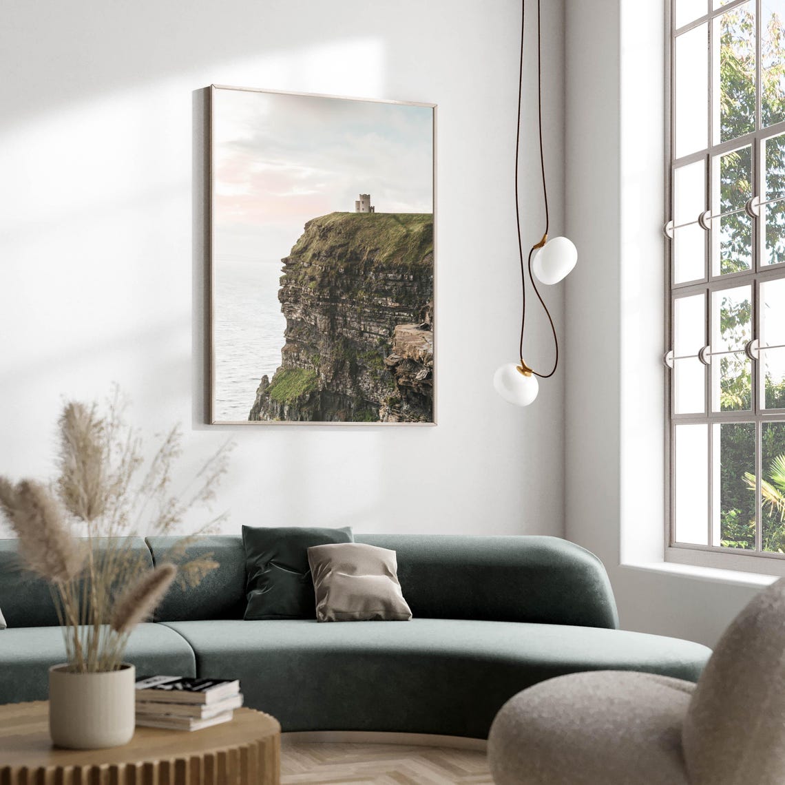 Cliffs Of Moher At Sunset With Obriens Tower County Clare Poster - Image 2