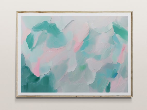 Abstract Print Abstract Oil Painting Minimalist Print Minimalist Art Abstract Art Print Neutral Print Abstract Pink Print
