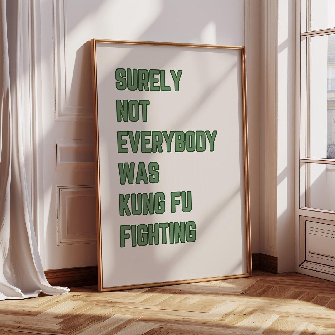 Surely Not Everybody Was Kung Fu Fighting Art Print - Image 4
