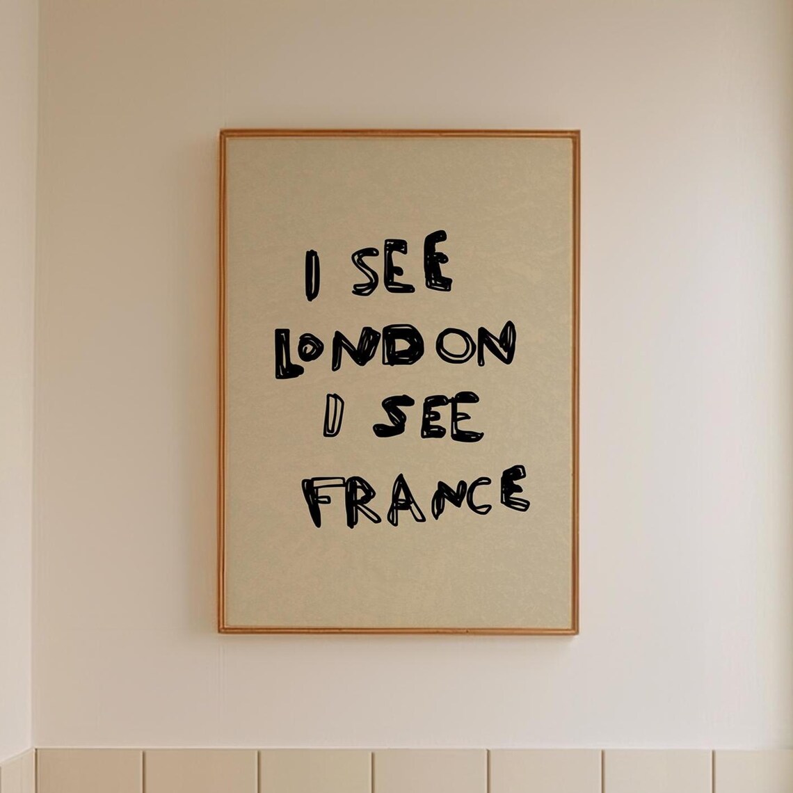 I See London France Funny Bathroom Poster