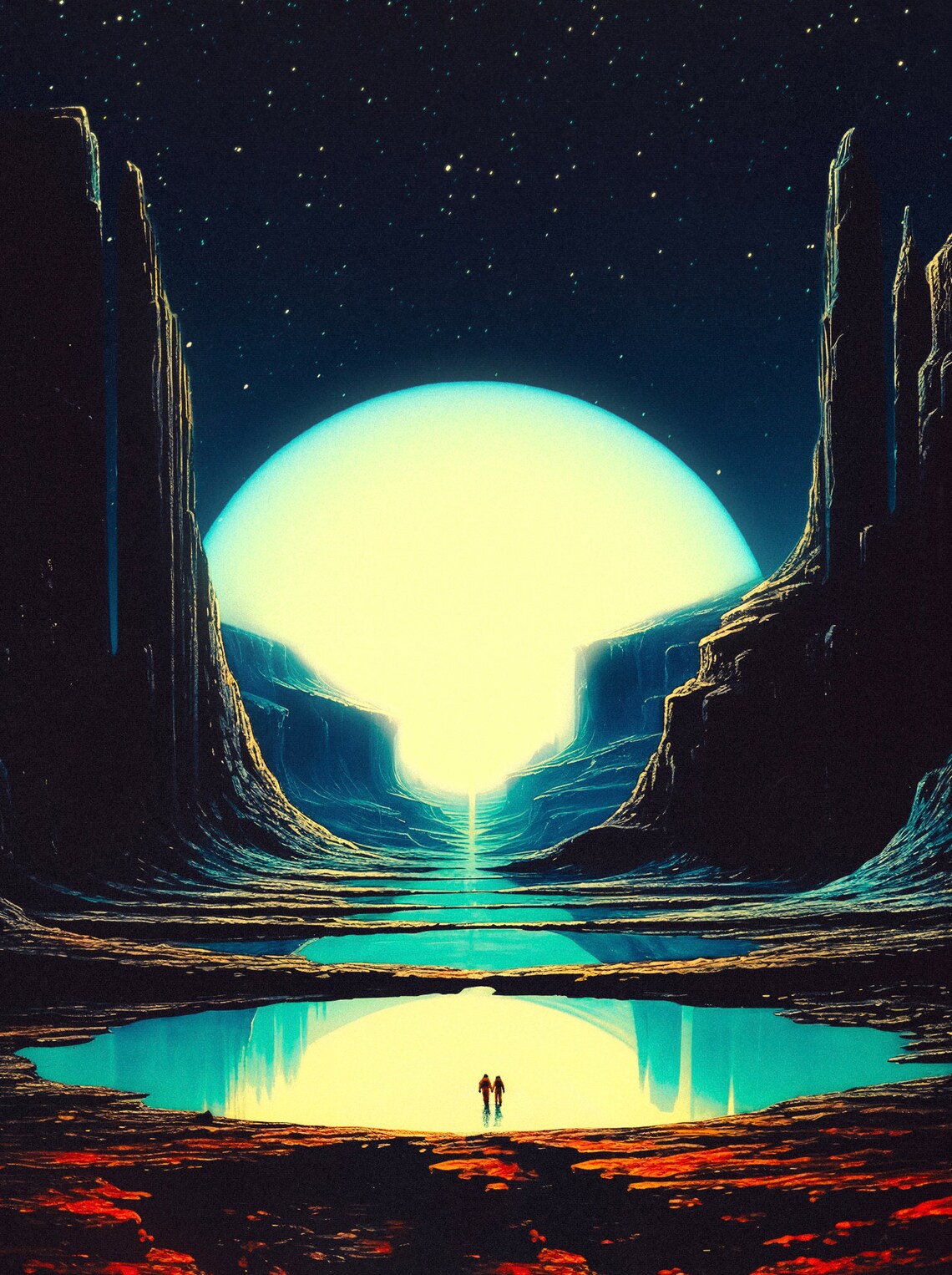 Never Lost With You Sci-Fi Poster, Retro Futurism - Image 3