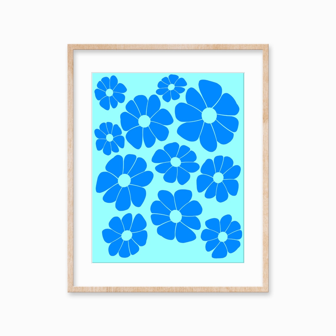 Maximalist Botanical Flower Art Print, Poster