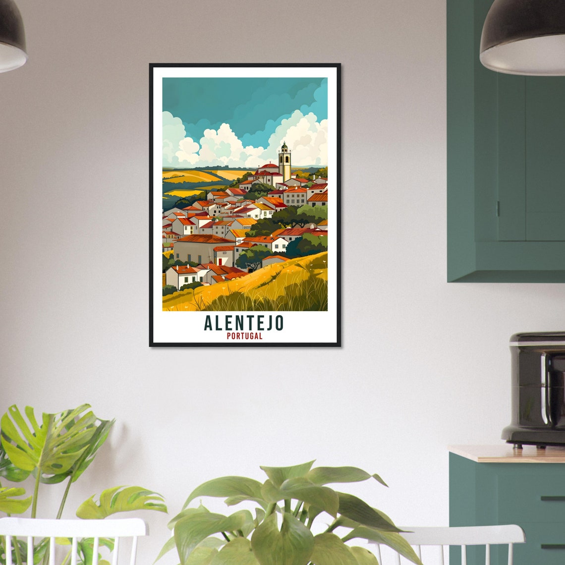 Alentejo Travel Print Portugal Wall Art Wall Hanging Home Dcor Alentejo Gift Portugal Landmark Artwork Gift Portugal Holiday Travel Poster - Image 3