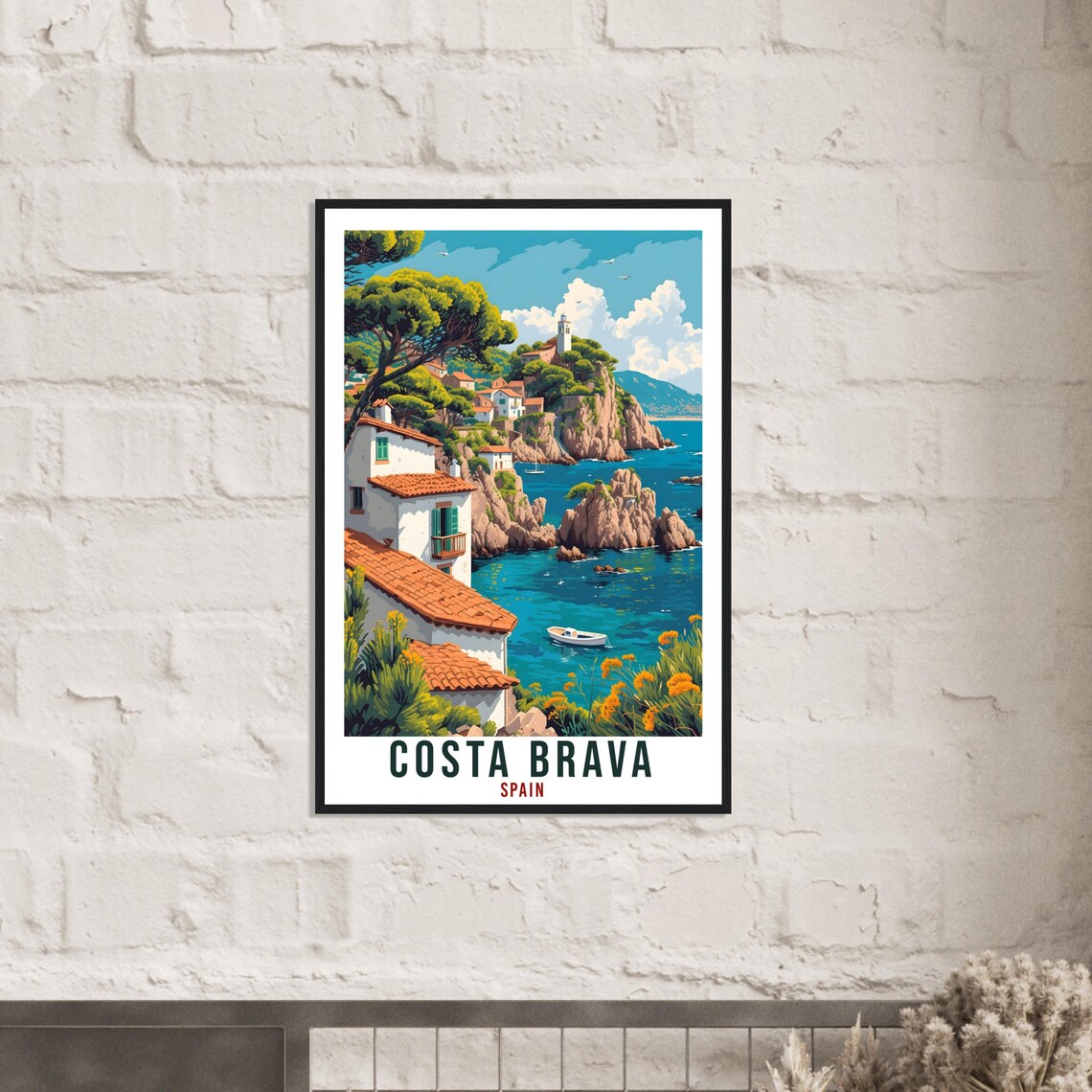 Costa Brava Travel Poster, Spain Home Decor - Image 2