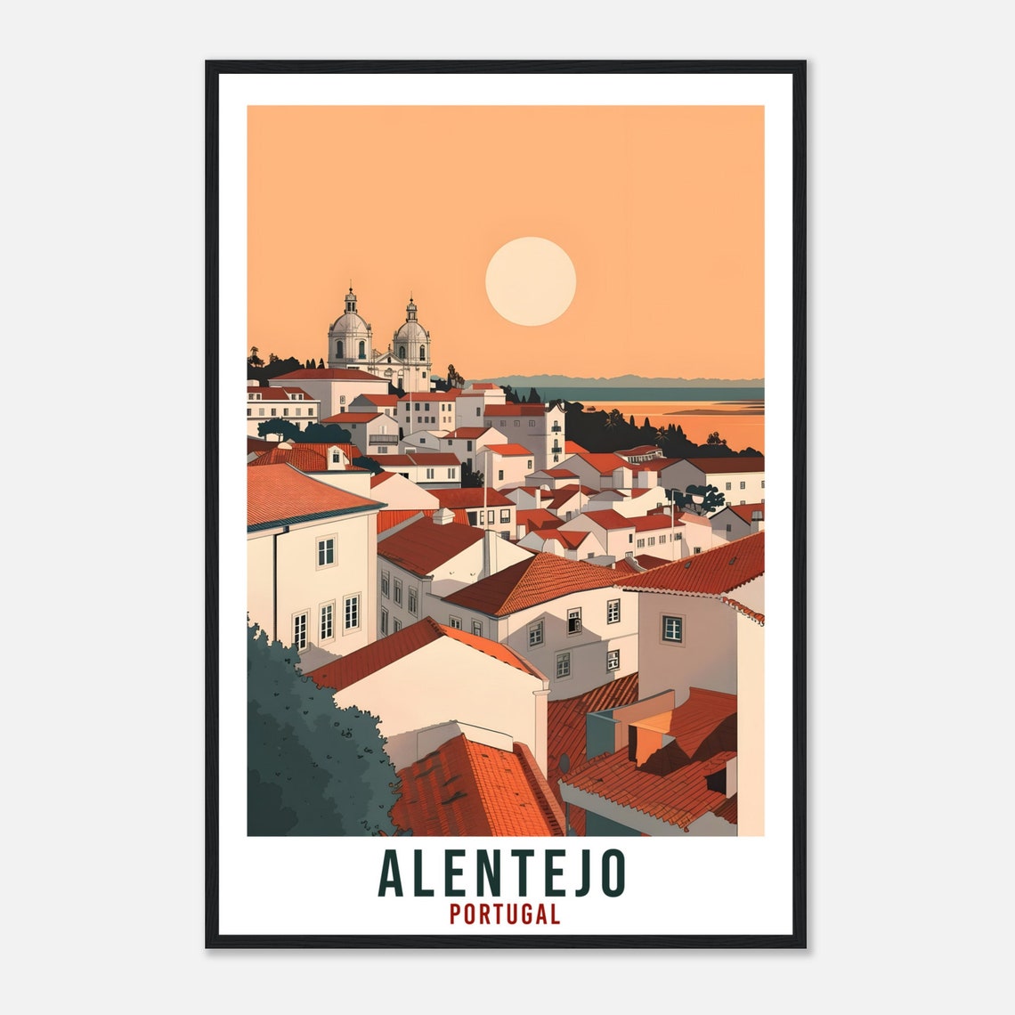 Alentejo Travel Print Portugal Wall Art Wall Hanging Home Dcor Alentejo Gift Portugal Landmark Artwork Gift Portugal Holiday Travel Poster - Image 4