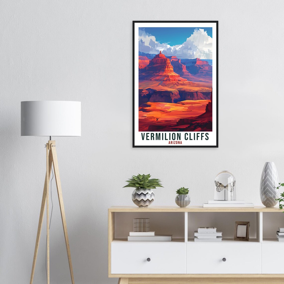 Vermilion Cliffs Arizona Red Rock Mesas Desert Southwest Art Poster - Image 4