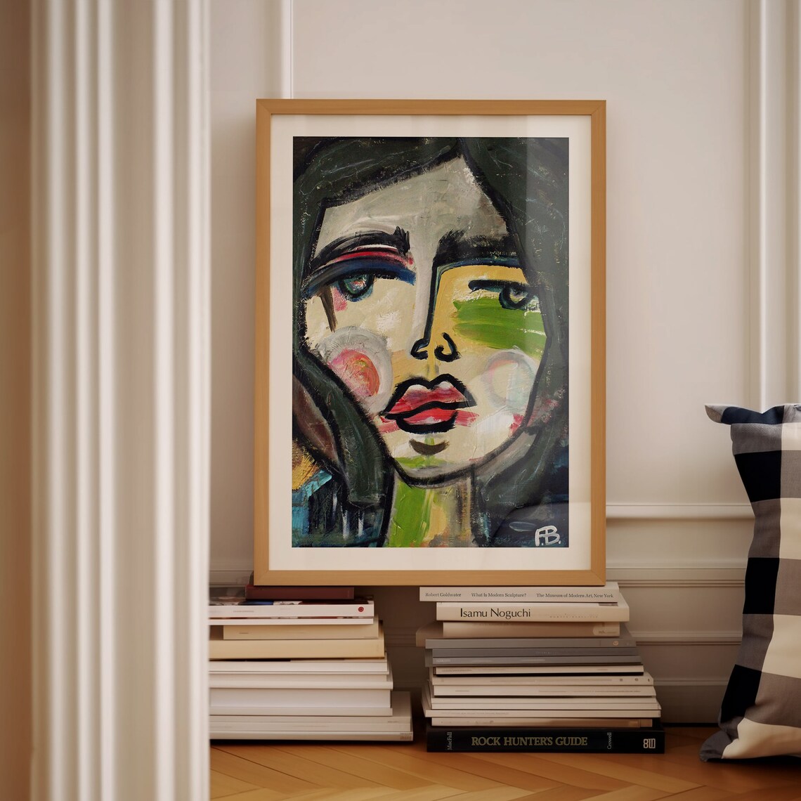 Sophia Portrait Art Print, Abstract Figure Study