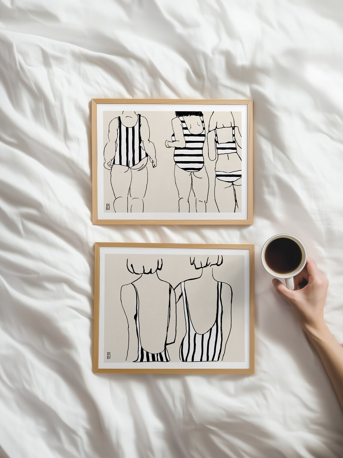Sis No 03 Feminine Figure Sketch Illustration Art Print - Image 2