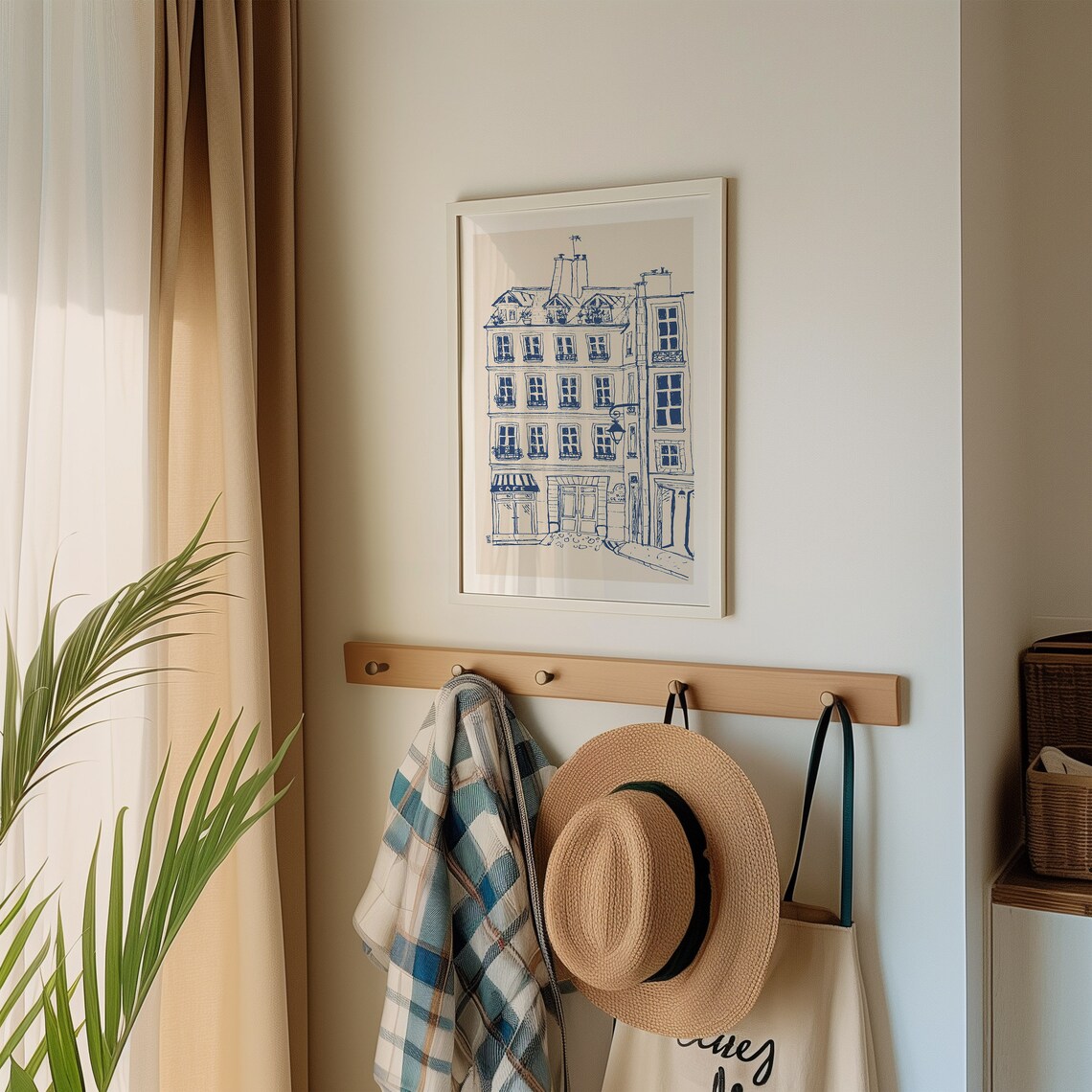 A Cafe In Paris, Minimalist Paris Travel Poster - Image 2