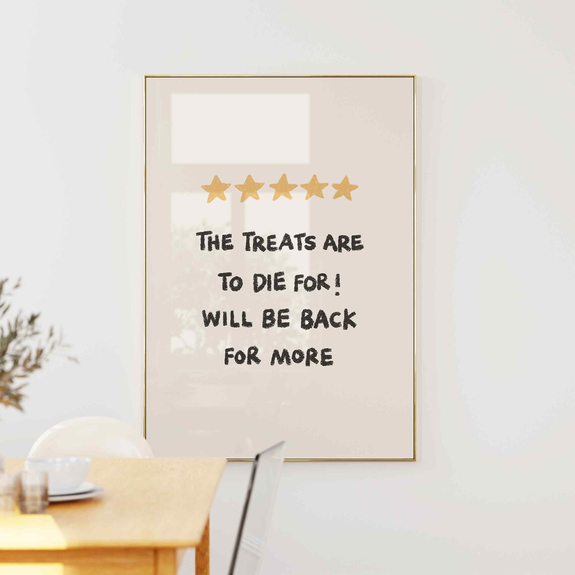 Funny The Treats Are To Die For Five Star Halloween Review Wall Art - Image 5