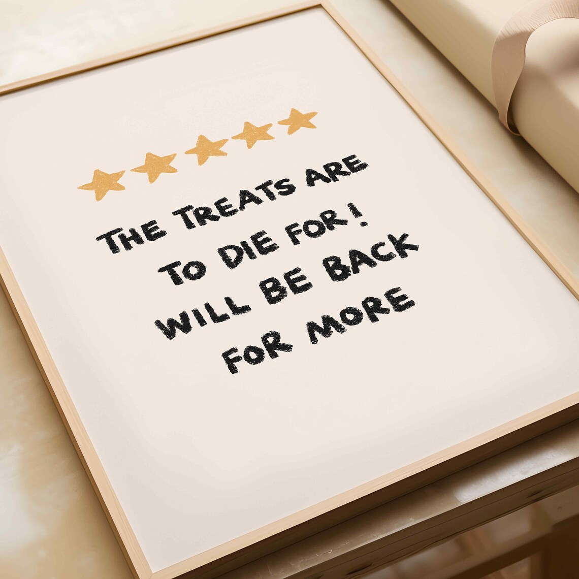 Funny The Treats Are To Die For Five Star Halloween Review Wall Art - Image 4