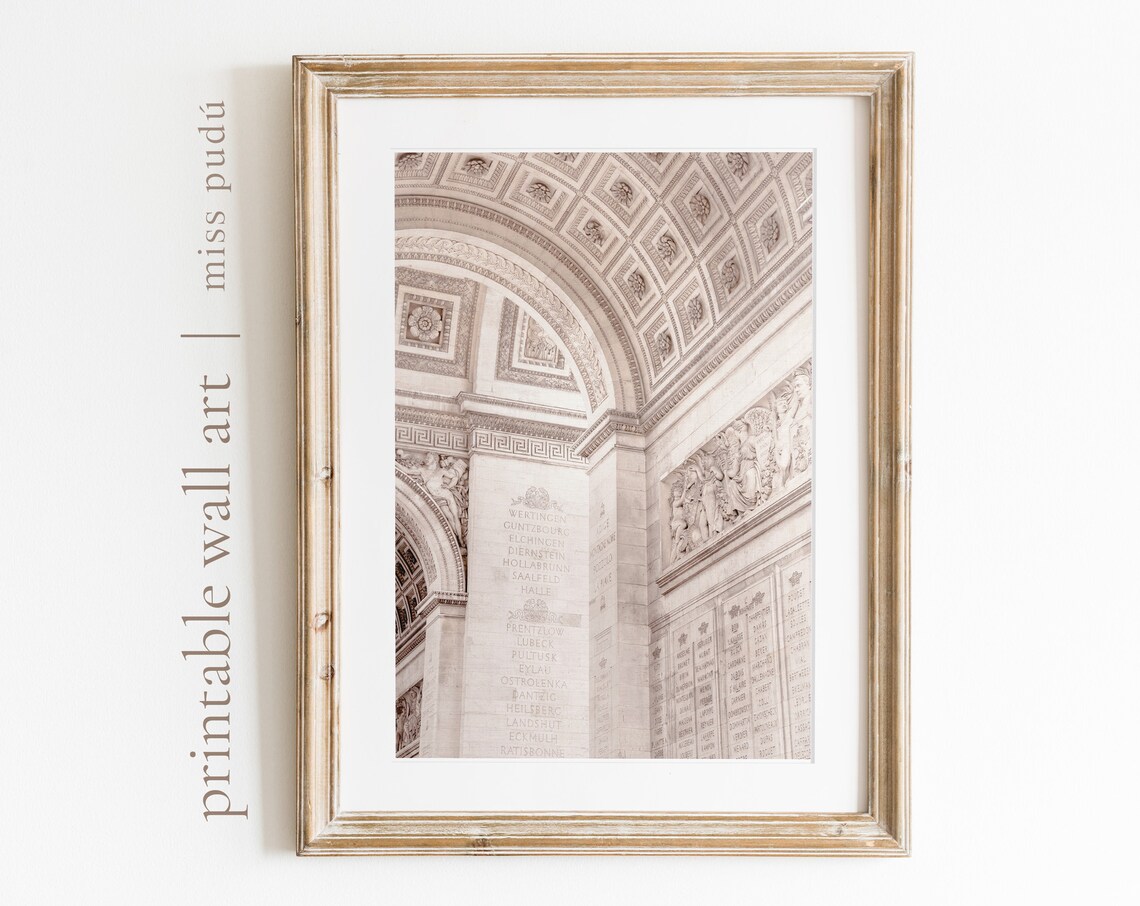 Paris France Art Print, Arc De Triomphe Architecture