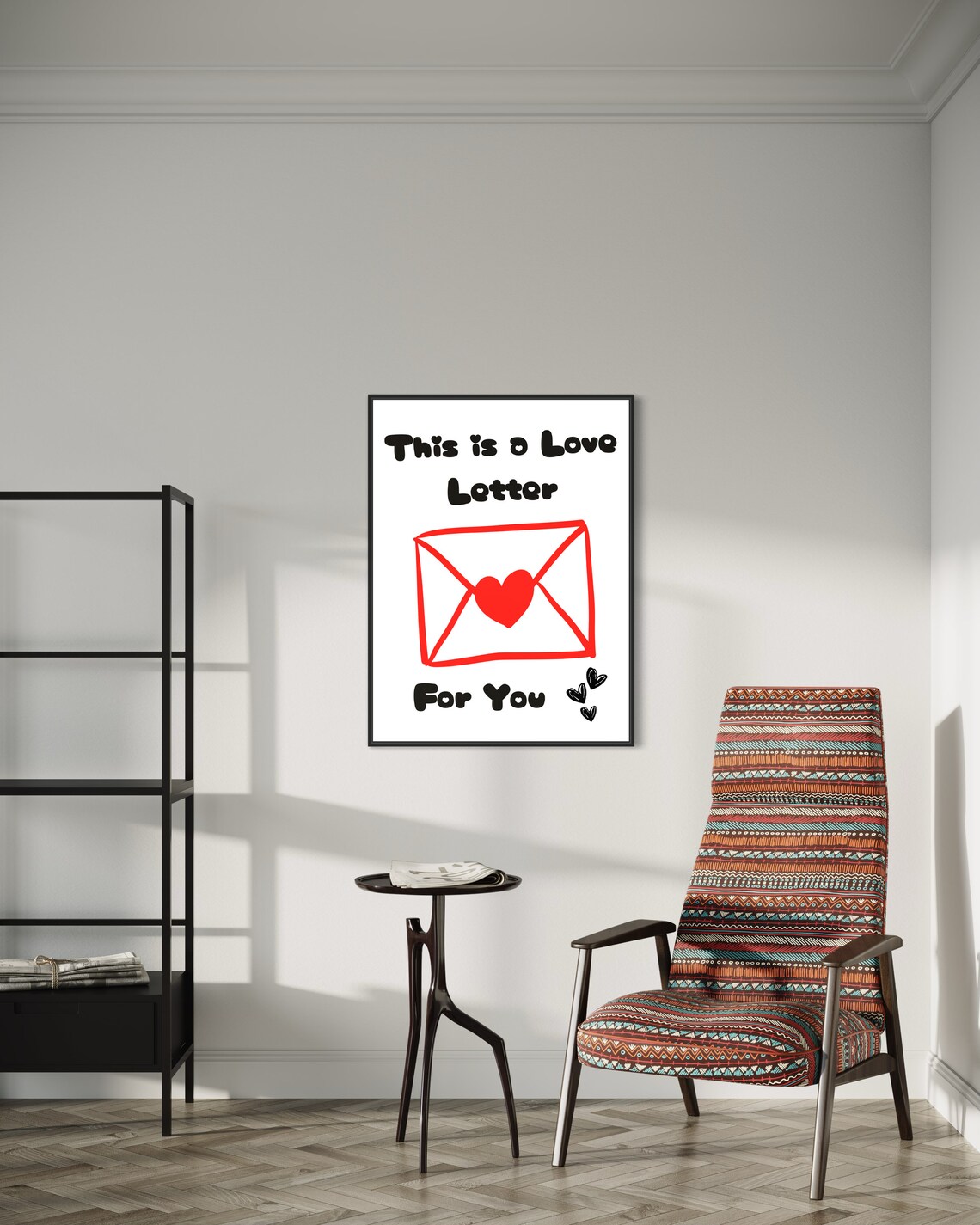 This Is a Love Letter for You Red Heart Envelope Romance Poster - Image 4