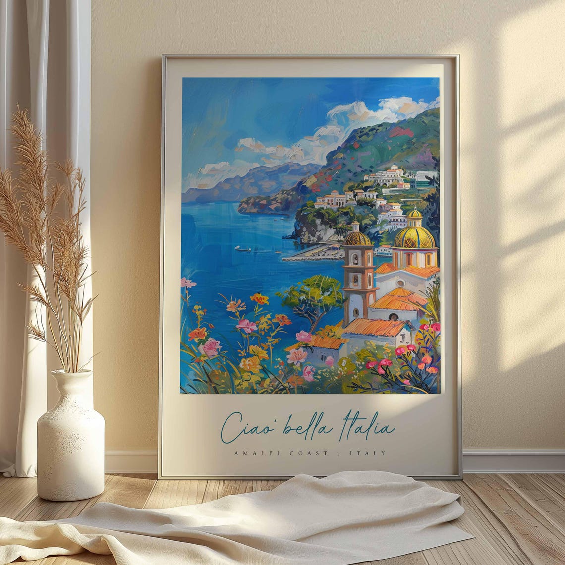 Amalfi Coast Poster Amalfi Coast Travel Print Amalfi Coast Travel Art Amalfi Coast Wall Art Italy Art Italy Travel Decor Travel Gift - Image 2