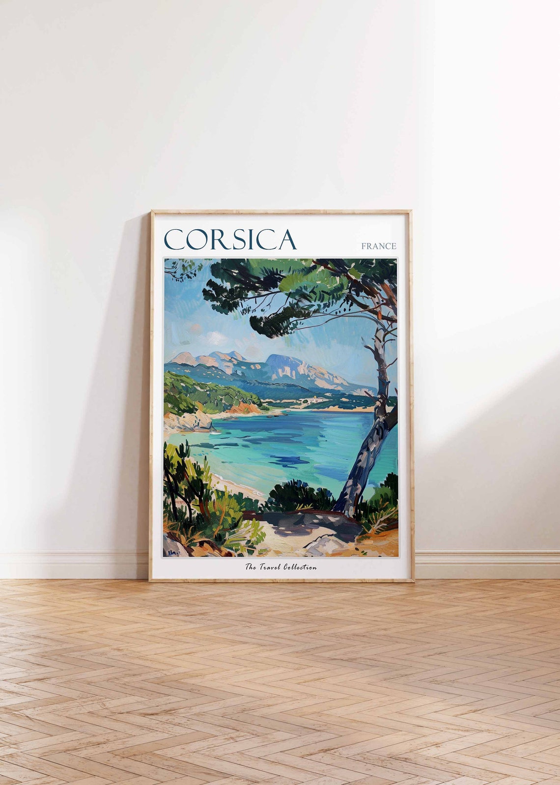 Corsica Poster Corsica Travel Print Tropical Decor Sea Wall Art French Decor France Travel Print Chamonix Gift Corsica Travel Poster - Image 2