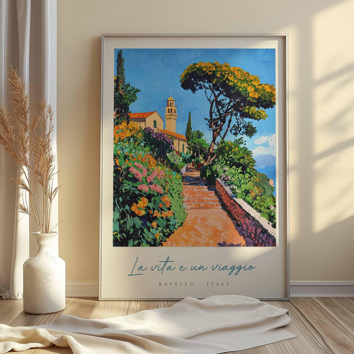 Ravello Poster Italian Travel Print Ravello Travel Art Ravello Wall Art Italy Art Italy Travel Decor Italian Travel Gift - Image 2