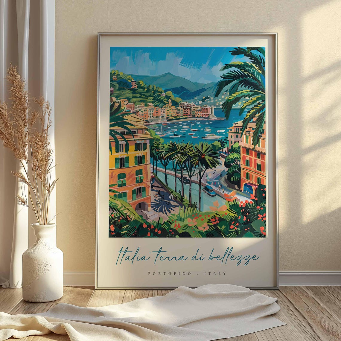 Portofino Poster Italian Travel Print Portofino Travel Art Portofino Wall Art Italy Art Italy Travel Decor Italian Travel Gift - Image 2