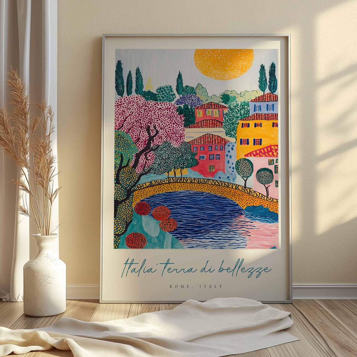 Rome Poster Italian Travel Print Rome Travel Art Rome Wall Art Italy Art Italy Travel Decor Italian Travel Gift - Image 2