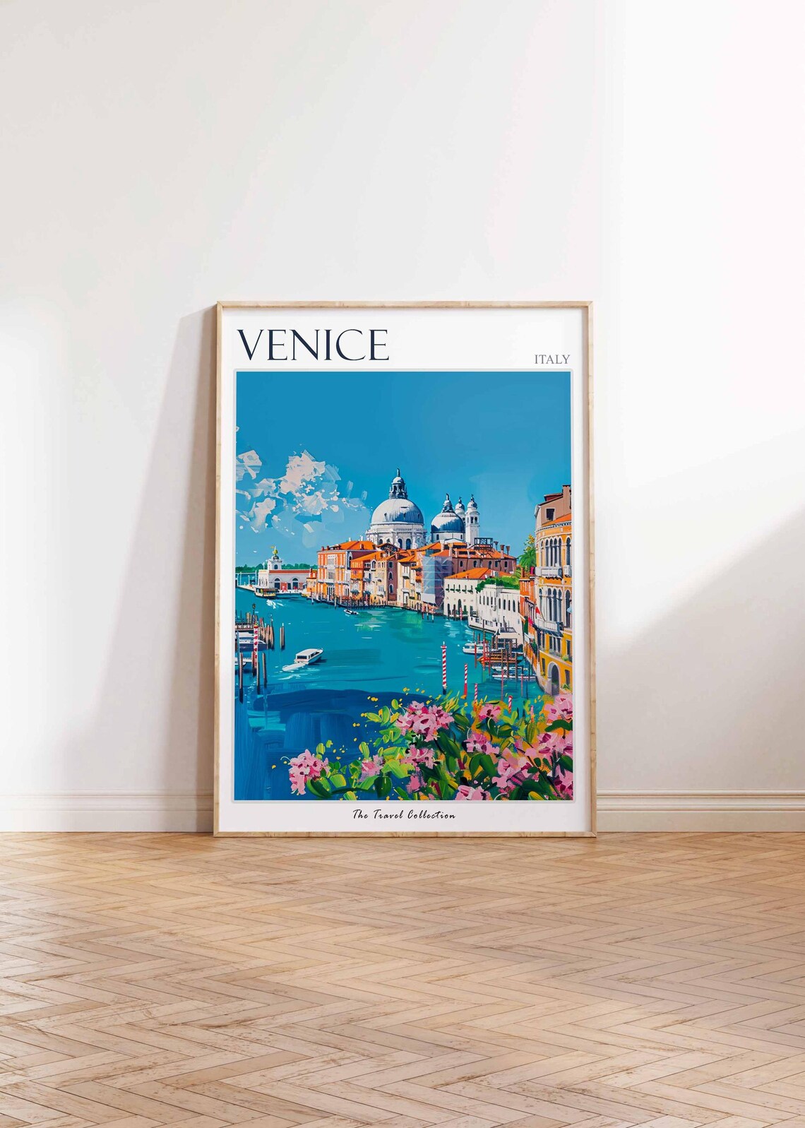 Venice Italy Grand Canal Basilica Of Salute Landmark Travel Poster - Image 2