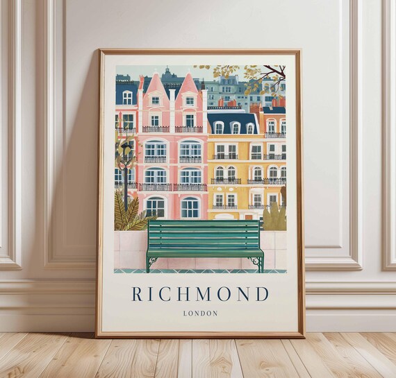 Richmond Park Poster London Travel Print British Nature Art