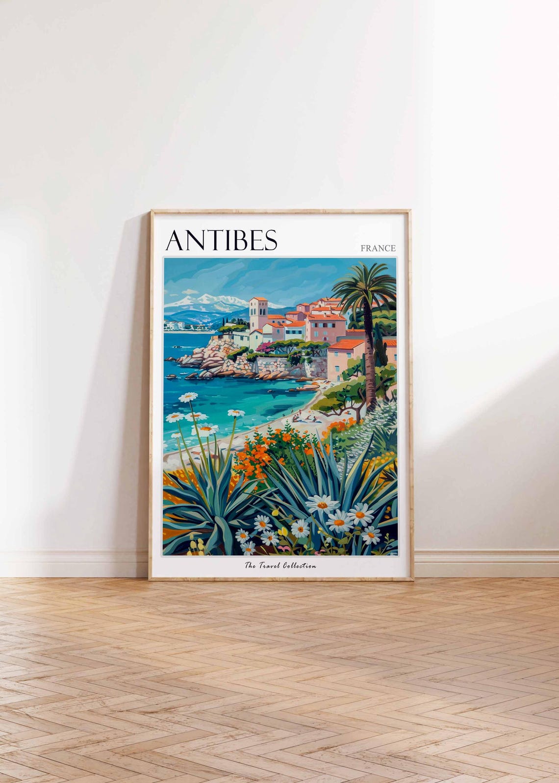 Antibes Poster France Travel Print French Decor Europe Travel Poster European Wall Art Sea Print Antibes Gift Antibes Travel Poster - Image 2