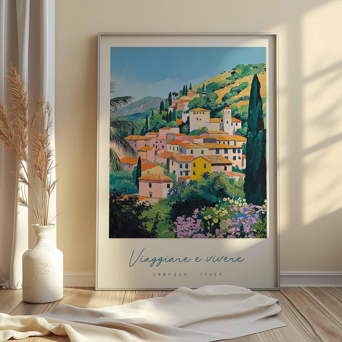 Abruzzo Poster Italian Travel Print Abruzzo Travel Art Abruzzo Wall Art Italy Art Italy Travel Decor Italian Travel Gift - Image 2
