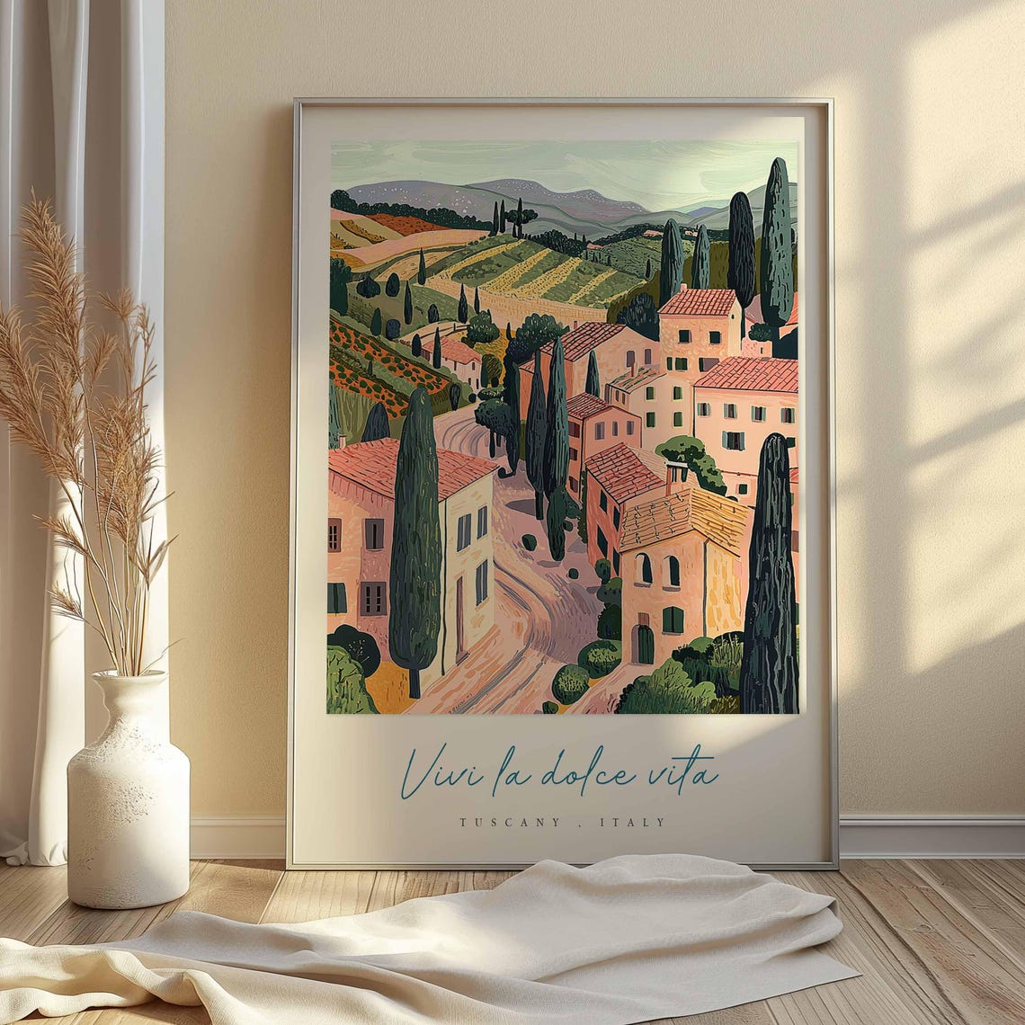 Tuscany Poster Italian Travel Print Tuscany Travel Art Tuscany Wall Art Italy Art Italy Travel Decor Italian Travel Gift - Image 2