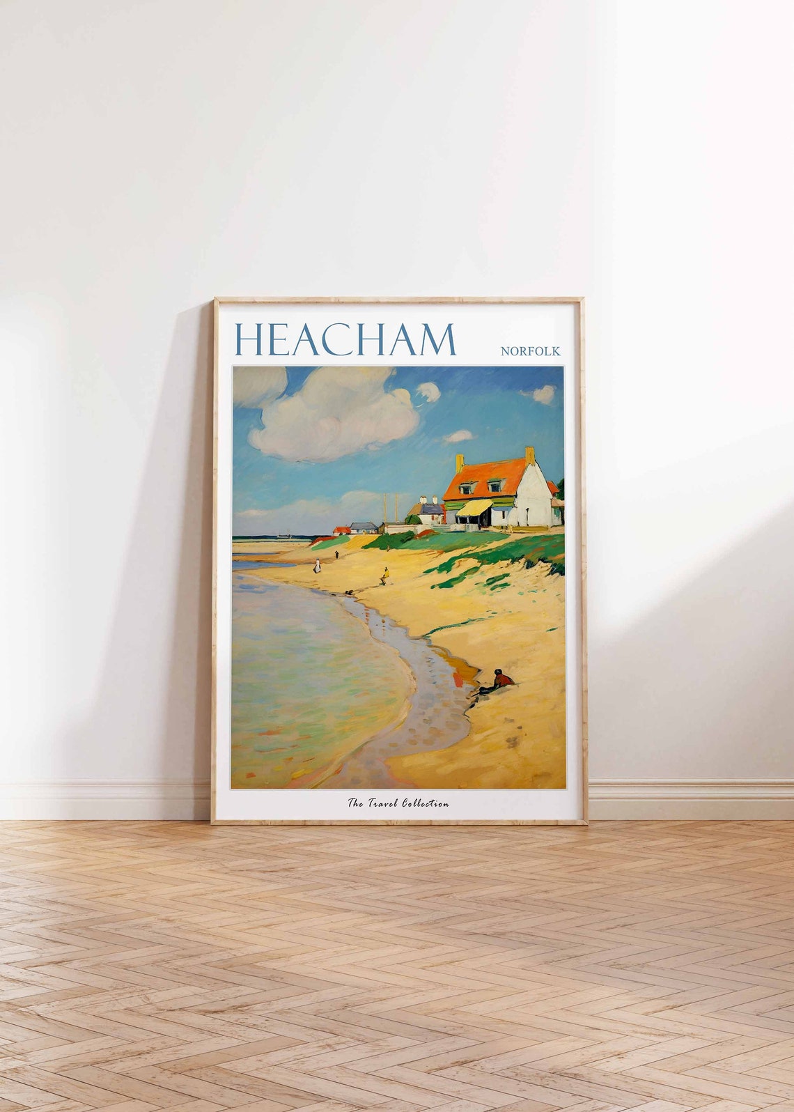 Heacham Norfolk Golden Dunes Seaside Cottage Quiet Shoreline Poster - Image 2