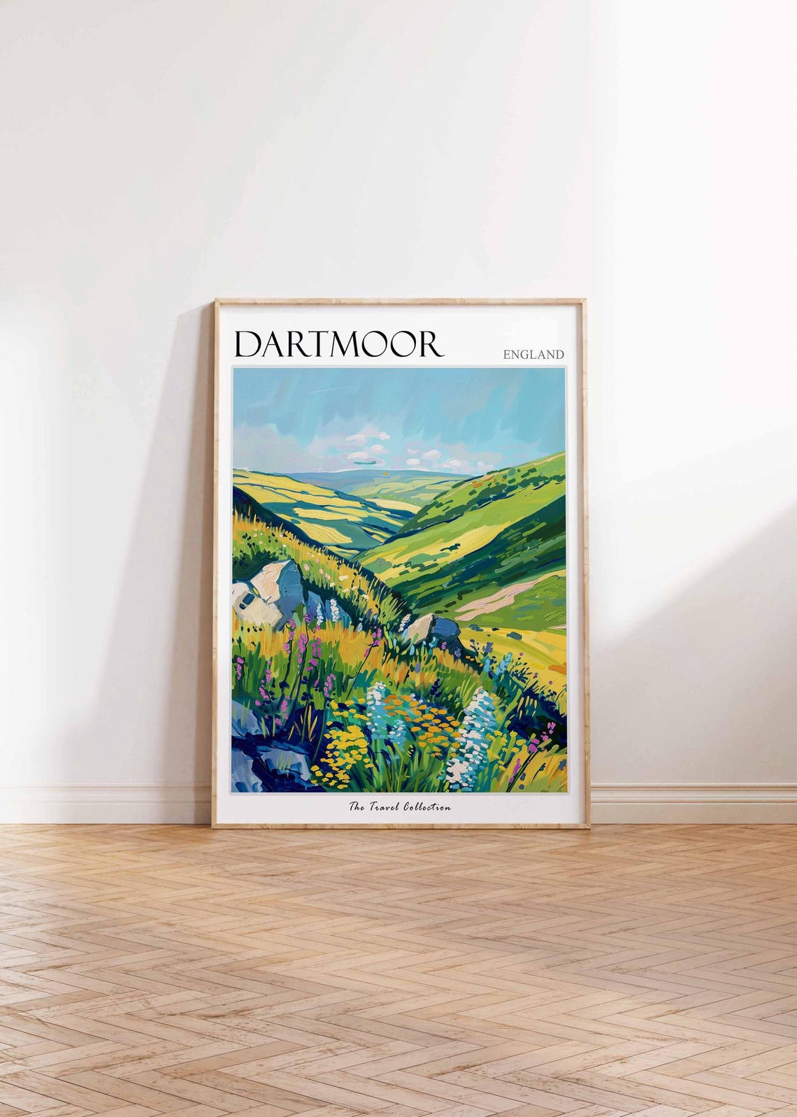 Dartmoor Poster England Travel Print Dartmoor Travel Art Dartmoor Wall Art England Travel Dartmoor Home Decor Dartmoor Travel Gift - Image 2