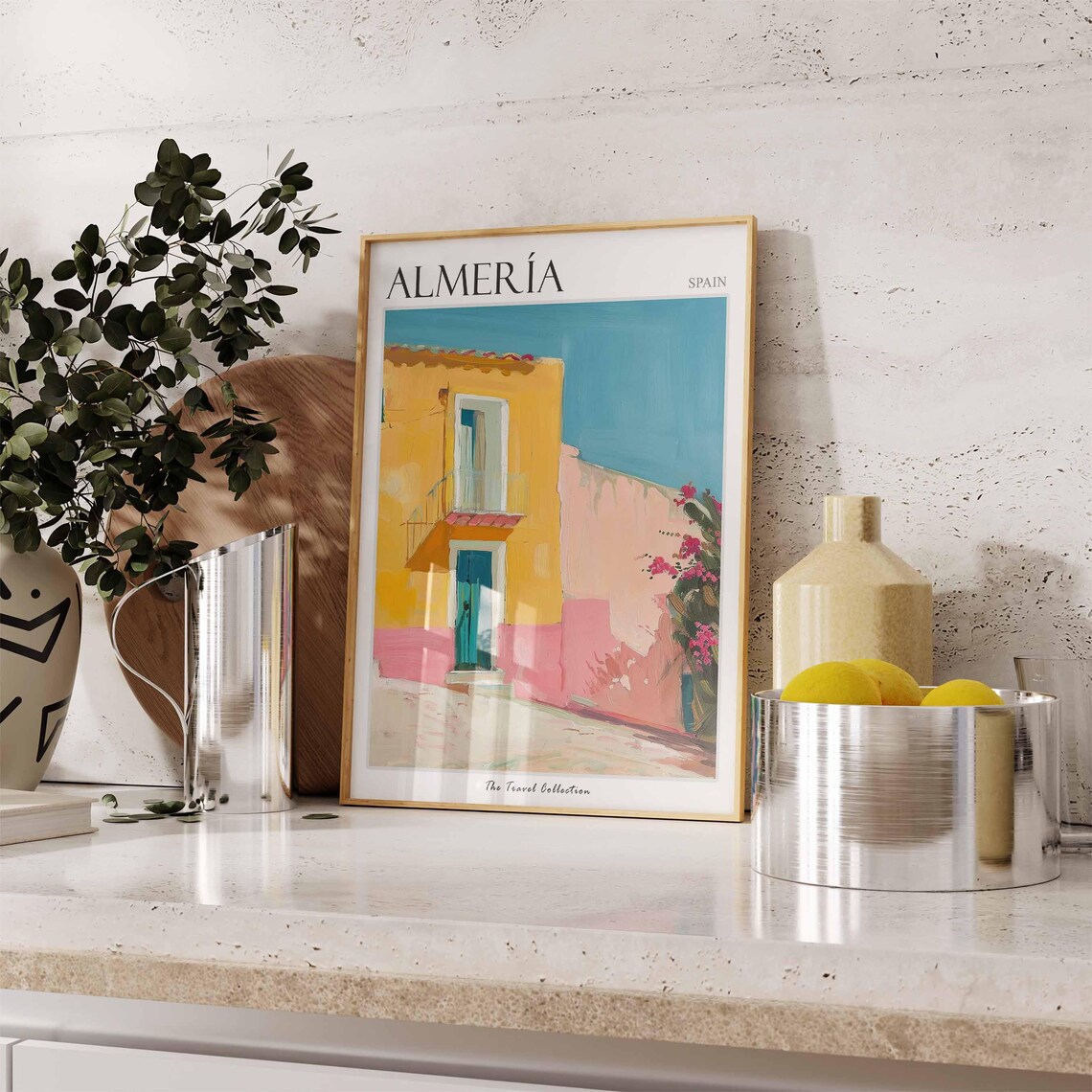 Almeria Poster Almeria Travel Print Spain Wall Art Spanish Travel Print Tropical Decor Almeria Gift Almeria Travel Poster - Image 3