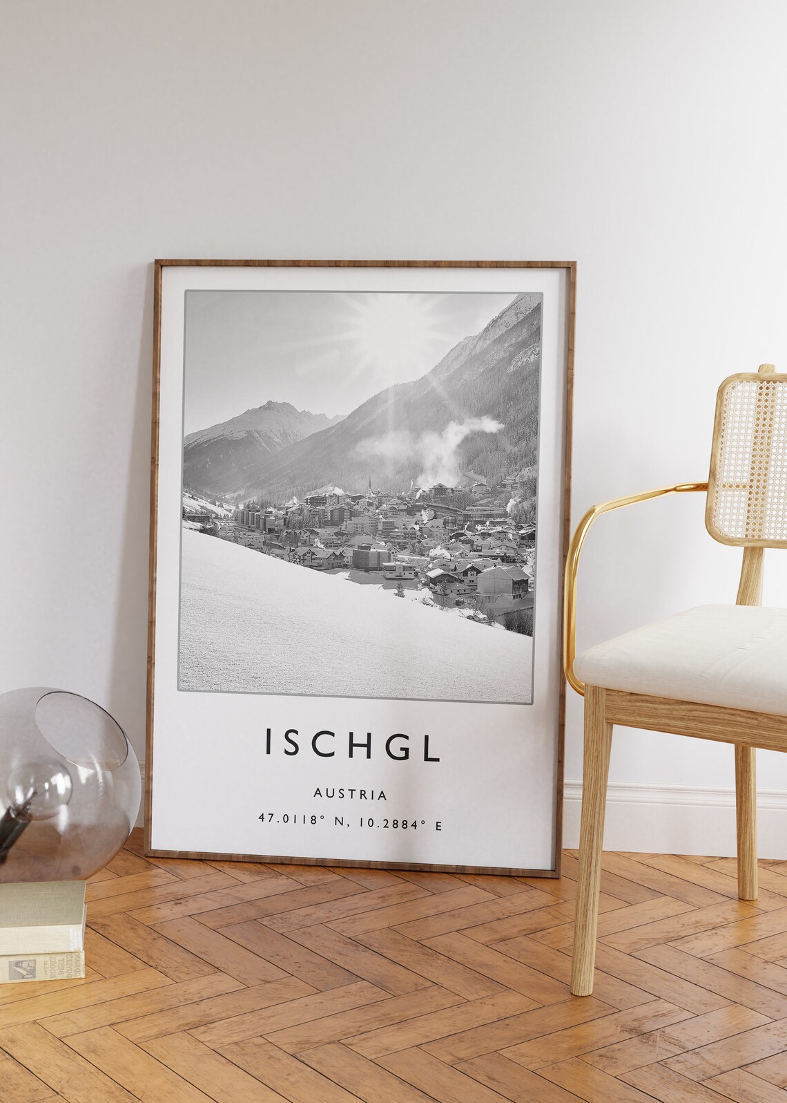 Ischgl Austria Skiing Travel Poster, Winter Sport Art - Image 3