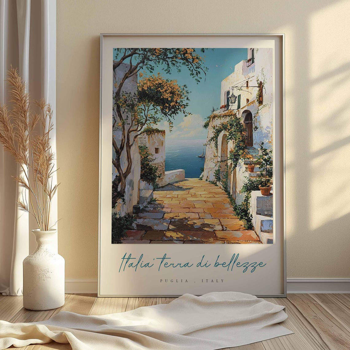 Puglia Poster Italian Travel Print Puglia Travel Art Puglia Wall Art Italy Art Italy Travel Decor Italian Travel Gift - Image 2