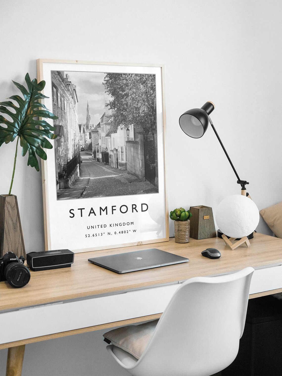 Stamford Travel Poster, English City Travel Art - Image 3