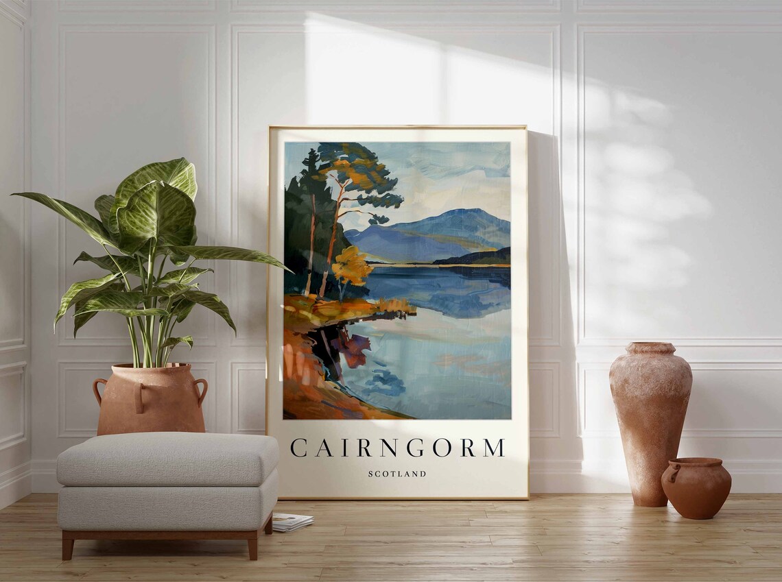 Cairngorm Travel Poster, Scotland Wall Art - Image 2