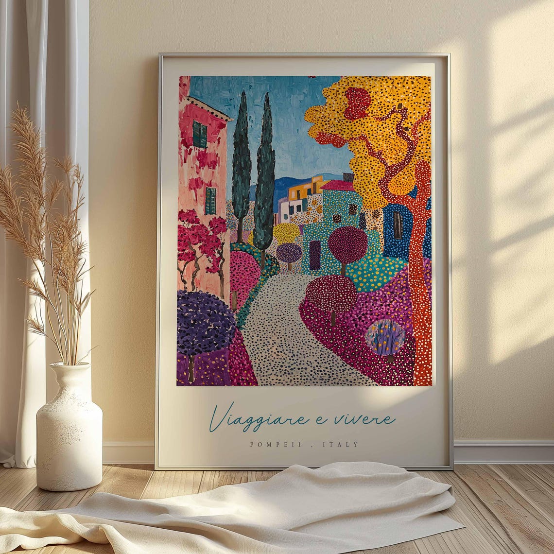 Pompeii Poster Italian Travel Print Pompeii Travel Art Pompeii Wall Art Italy Art Italy Travel Decor Italian Travel Gift - Image 2